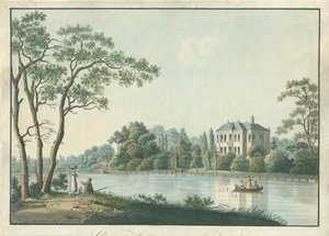 منظر لمنزل أوفر هولاند مع قبة شاي على Vecht في Nieuwersluis Over-Holland aan de Vecht (العنوان على الكائن)