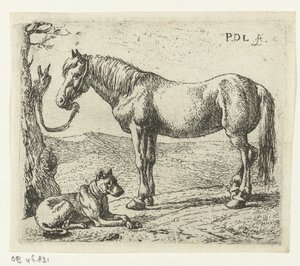 حصان وكلب في مرج الخيول (عنوان المسلسل)