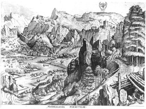 التائب المجدلي ، محفور من قبل هيرونيموس بوش (c.1510-70) ج. 1555-57 بواسطة بيتر بروغل الأكبر