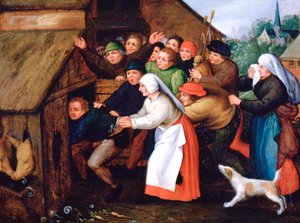 السكارى دفع في Pigsty ، 1564-1638 بواسطة بيتر بروغل الأصغر