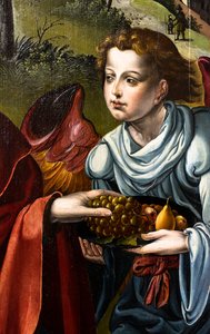 لوحة ثلاثية للعائلة المقدسة بواسطة بيتر كويك فان إيلست