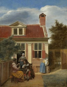 شركة في الفناء خلف منزل 1663-1665