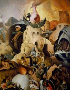الحكم الأخير ، حوالي 1554 ، لوحة لبيتر هويز (حوالي 1520-كاليفورنيا 1584) ، زيت على لوحة
