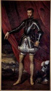 صورة بالحجم الكامل لفرانسوا دي لورين ، دوق دو غيس (1519-1563) لوحة لبيتر بوربوس (1523-1584) (ec.flam.) القرن السابع عشر نانسي ، متحف الفنون الجميلة
