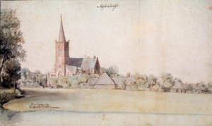 منظر لأسينديلفت في هولندا عام 1633 رسم بييتر يانز (1597-1665) 1633 باريس. المعهد الهولندي