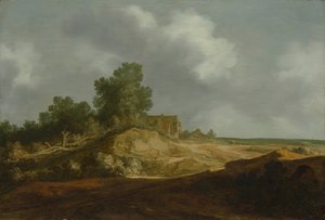 مناظر طبيعية مع كوخ ، 1629.