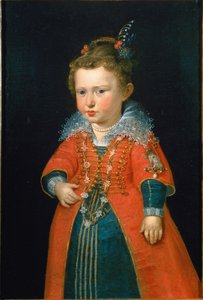 إليونورا غونزاغا 1598-1655 في سن الثانية ، كاليفورنيا. 1600.