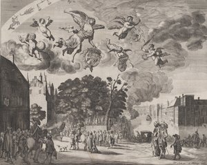 تشارلز الثاني يدخل لاهاي في عربة مع موريتشو على اليمين ، من فيرها ... ، 1660. بواسطة بيتر فيليب