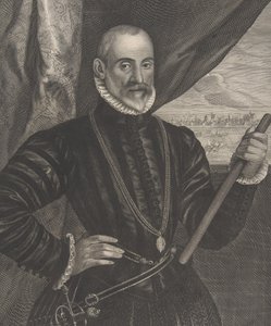 فرانسيسكو فالديس ، القائد الإسباني ، من مسلسل Quatuor Personae ... ، 1649. بواسطة بيتر سوثمان