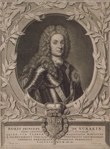 صورة للأمير بوريس إيفانوفيتش كوراكين 1676-1727 ، بعد عام 1717 بواسطة يفضل بيتر ستيفنز فان
