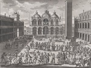 كرنفال البندقية ، من: Thesaurus Antiquitatum et Historiarum Italia، vol. التاسع ، 1722
