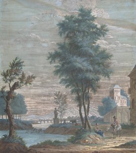 Lanscape الإيطالية ، 1769. بواسطة بيتر دي جروت