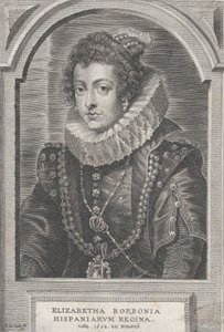 صورة إليزابيث من بوربون ، ملكة إسبانيا ، كاليفورنيا. 1632-44.