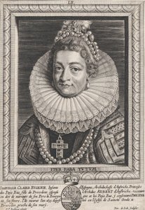 صورة لإيزابيلا كلارا يوجينيا ، إنفانتا الإسبانية ، كاليفورنيا. 1650.