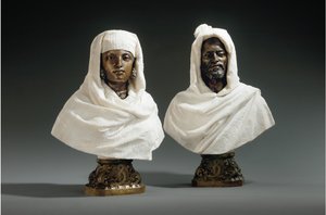 تمثال نصفي لشيخ وشيخة 1865-70 بواسطة بيترو كالفي