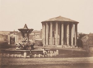 معبد فيستا ، 1850. بواسطة بيترو دوفيزيلي