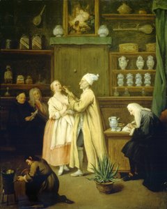 الصيدلي، ج.1752 (زيت على قماش) بواسطة بيترو لونغي