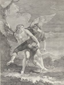 يعقوب يصارع الملاك ، 1730-39.