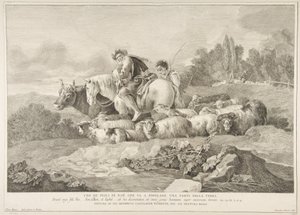 أحد أبناء نوح الذي ذهب لملء جزء من الأرض Uno de figli di Noè c ...، 1743-1763.