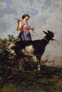 ماعز مع ماعز بواسطة بيترو باجيتا