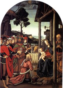 عشق المجوس ، كاليفورنيا. 1470-1480 بواسطة بيترو بيروجينو
