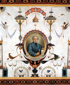 صورة لورنزو بارتوليني (1777-1850) ، تفاصيل من سقف سالا ديل سينداكو بواسطة بيترو بيزاتي