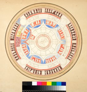 فولتا دي جيوف في دوموس أوريا (طباشير أسود ، بعضها بالقلم والحبر البني. ملون بالألوان المائية) بواسطة بيترو سانتي بارتولي