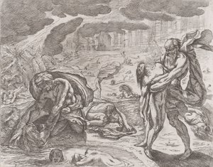 الطوفان ، سحب الأشكال من الماء ، كاليفورنيا. 1640-42.
