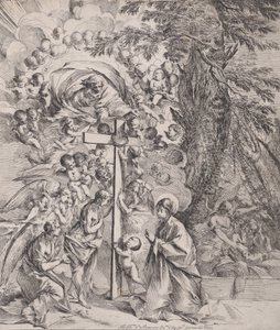 حلم القديس يوسف ، النائم عن اليمين ، العذراء والطفل من قبل cro ...، ca. 1635-37.