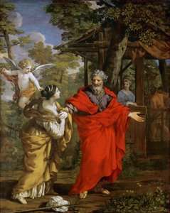 عودة هاجر - بيترو دا كورتونا (1596-1669). زيت على قماش ، حوالي 1637. الأبعاد: 124 × 99.5 سم. متحف تاريخ الفن ، فيين بواسطة بيترو دا كورتونا