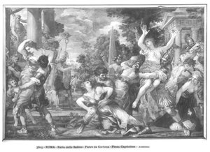 اغتصاب نساء سابين بواسطة بيترو دا 1596 1669 كورتونا