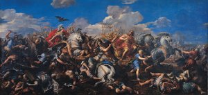 معركة ألكسندر فيرسوس داريوس ، 1644-1655 بواسطة بيترو دا كورتونا