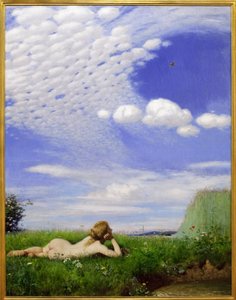 القبرة. لوحة ل Pal Szinyei Merse (1845-1920) ، زيت على قماش