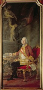 فرانسيس الأول الإمبراطور الروماني المقدس (1708-65) زوج الإمبراطورة ماريا تيريزا النمسا (1717-80) بواسطة بومبيو جيرولامو باتوني