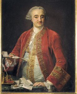 RHODA ، Manuel Rhoda and Arrieta ، علامات (1706-1782). السياسي الاسباني (زيت على قماش) بواسطة بومبيو جيرولامو باتوني