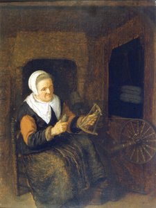 امرأة تطير. اللوحة بواسطة دي بوب بواسطة البابا دي