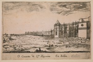 دير جيرونيموس في منطقة بيليم ، البرتغال 1662 بواسطة المدرسة البرتغالية