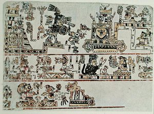 نسخة طبق الأصل من Codex Bodley ، التفاصيل ، حوالي 1521 (رق) بواسطة ما قبل كولومبوس قبل كولومبوس