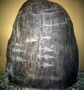 حضارة كاموني. نوع Bagnolo stele 1 أ بواسطة عصور ما قبل التاريخ