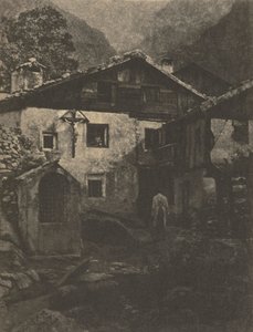 عمل الكاميرا: ركن القرية ، 1906. بواسطة البروفيسور هانز واتزيك