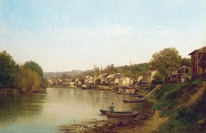 على ضفاف نهر السين في Meudon بواسطة Prosper Galerne