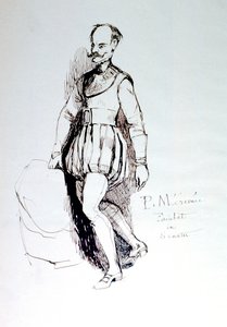 الرقم في زي القرن السادس عشر ، c1823-1870