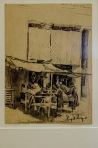 الساحة ، Narcís Puget Riquer ، الرسم بالفحم ، متحف Puget ، البيت النبيل لـ Can Laudis ، Dalt Vila ، إيبيزا ، جزر البليار ، إسبانيا بواسطة بوجيه ريكير
