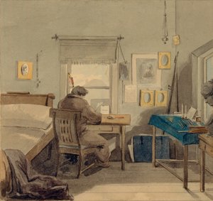في العمل. في منزل بافل ناشوكين ، 1824