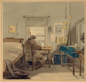 في العمل. في منزل بافل ناشوكين ، 1824