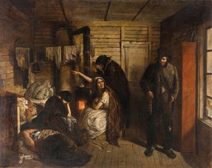 L'ivrogne - The Drunkard par Sokolov ، بيوتر بتروفيتش (1821-1899). زيت على قماش ، مقاس 71x88،8