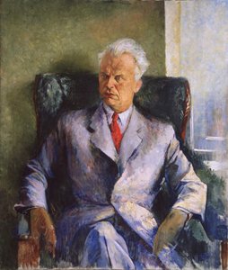 صورة للكاتب والمنتج والمخرج للأفلام Olexandr Dovzhenko 1894-1956 ، 1947
