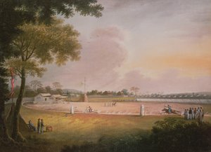 بطولة رماية الفروسية في معسكر عسكري ، c.1850 بواسطة اسرة تشينغ الصينية