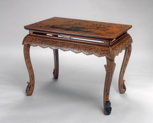 الجدول ، فترة كانغشي (1662-1722) (الخشب المطلي وقماش القنب) (انظر أيضًا 272134)