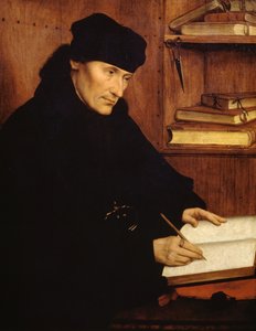 صورة لإيراسموس روتردام (1466-1469 - 1536)، عالم لاهوت وإنساني هولندي
